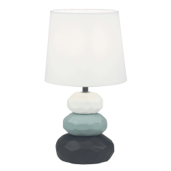 Stolná lampa, biela/modrá/čierna, LENUS