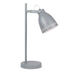 Stolná lampa, sivá/kov, AIDEN TYP 1