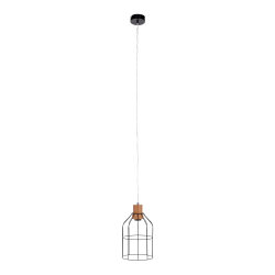 Visiaca lampa, čierna/kov, ASTOK