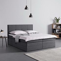 Posteľ Boxspring Lori, 180x200, Tmavosivá