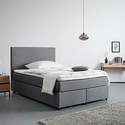 Postel Boxspring Melia, 140x200, Sivá