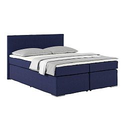 Posteľ Boxspring Nero 160x200, Modrá