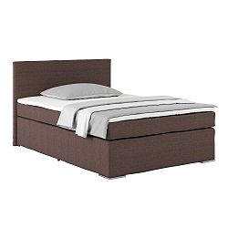 Posteľ Boxspring Nero Pl: 140/200cm, Hnedá