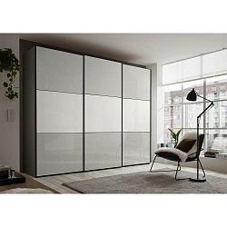 Skriňa Includo Glas Sklo Biele/sivé,š.cca 298cm