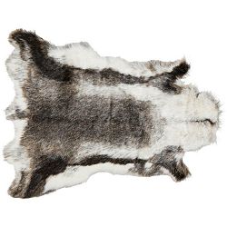 Umelá Kožušina Rudolf, 90/110cm, Sivá