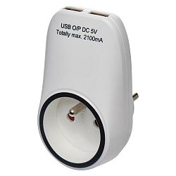 Zásuvka 2×usb P0071