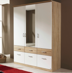 Bremen, 136 cm, dub sonoma/biela