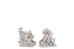 Figurína Figúrka (14x7x13cm) (Biela) (2ks)