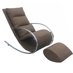 Hojdacie kreslo Roger (hnedá)