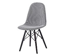 Jedálenská stolička Ampera (čierna + biela)