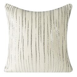 Ozdobný vankúš 45X45 cm Line (krémová) (1 ks)