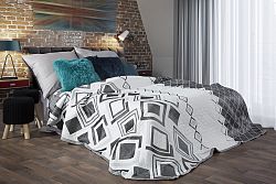 Prehoz na posteľ 260x230cm Elle (metalická)