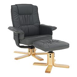 Relaxačné kreslo Lerato (tmavosivá)