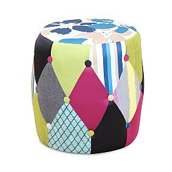 Taburetka Dema (vzor patchwork)