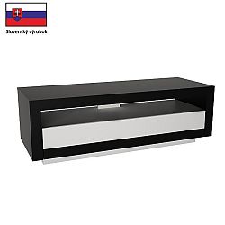 TV stolík/skrinka Agnes (čierna + biela)