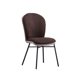 Jedálenská stolička, hnedá/béžová, KIMEA