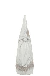 Figurína Vianočná postavička Natural White Forest (10x9x29cm) (Sivá)