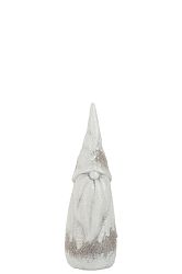 Figurína Vianočná postavička Natural White Forest (8x7x23cm) (Sivá)