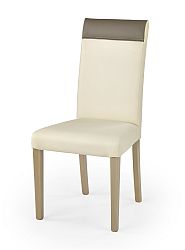 Jedálenská stolička Norbert (dub sonoma + krémová + béžová)
