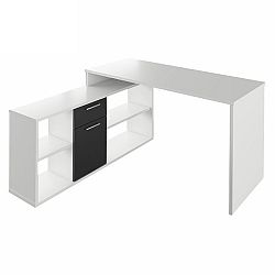 PC stolík Noe new (biela + čierna)