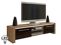 TV stolík/skrinka Helix (sonoma svetlá + tmavá)