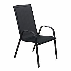 Záhradná stolička Aldera (čierna)